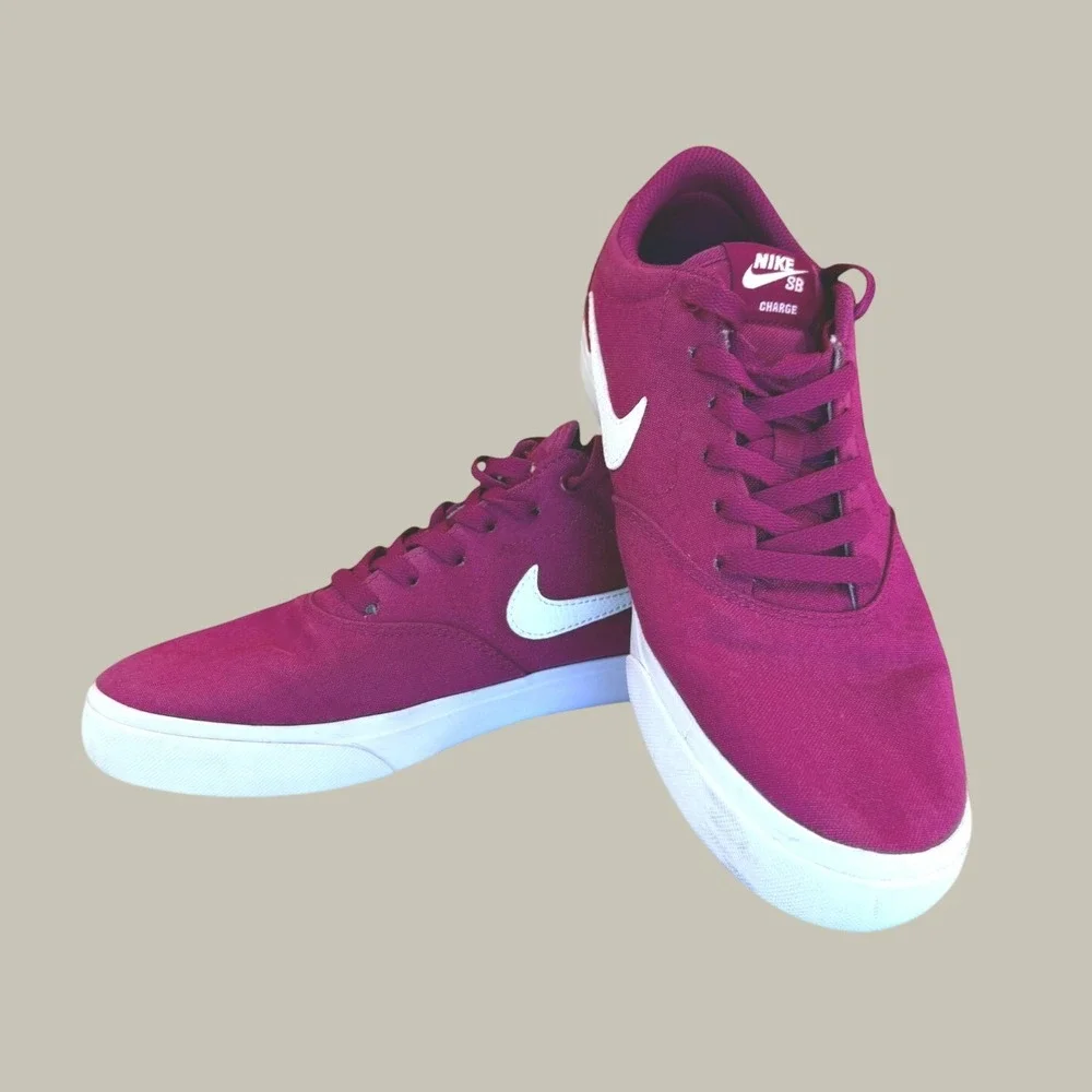 Nike SB Charge Canvas Berry Magenta Skate Shoes CN5269-502 Womens 11